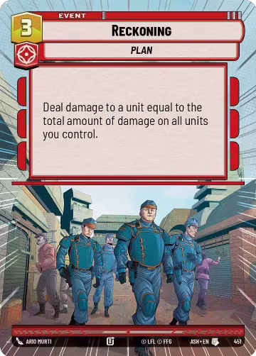 Reckoning (Hyperspace) (451), Ashes of the Empire — Star Wars card price