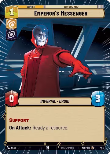 Emperor's Messenger (Hyperspace) (453), Ashes of the Empire — Star Wars card price