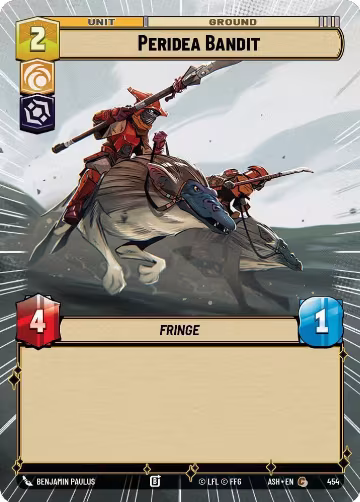 Peridea Bandit (Hyperspace) (454), Ashes of the Empire — Star Wars card price
