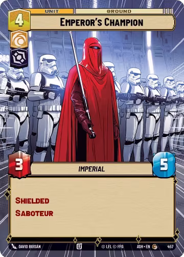 Emperor's Champion (Hyperspace) (457), Ashes of the Empire — Star Wars card price
