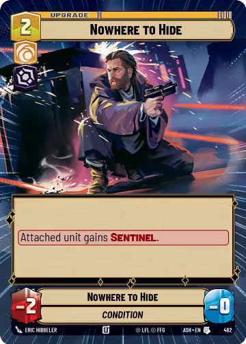 Nowhere to Hide (Hyperspace) (462), Ashes of the Empire — Star Wars card price