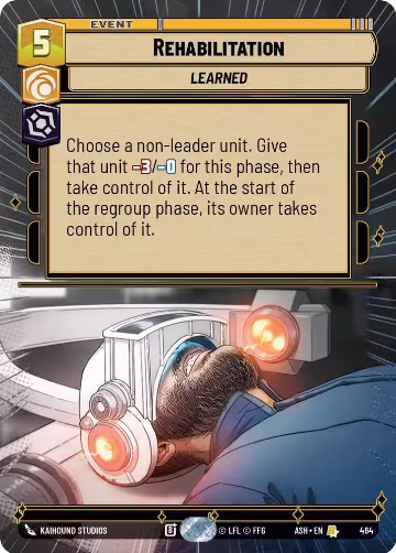 Rehabilitation (Hyperspace) (464), Ashes of the Empire — Star Wars card price