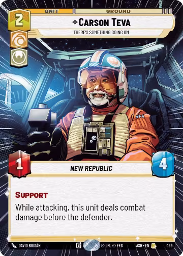 Carson Teva - There's Something Going On (Hyperspace) (466), Ashes of the Empire — Star Wars card price