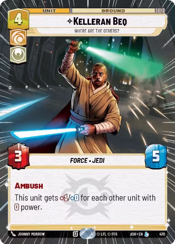 Kelleran Beq - Where are the Others? (Hyperspace) (470), Ashes of the Empire — Star Wars card price