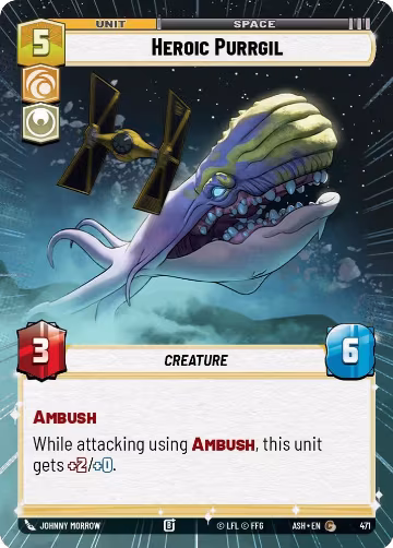 Heroic Purrgil (Hyperspace) (471), Ashes of the Empire — Star Wars card price