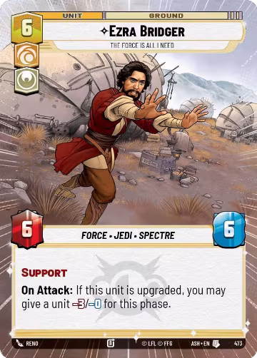 Ezra Bridger - The Force is All I Need (Hyperspace) (473), Ashes of the Empire — Star Wars card price