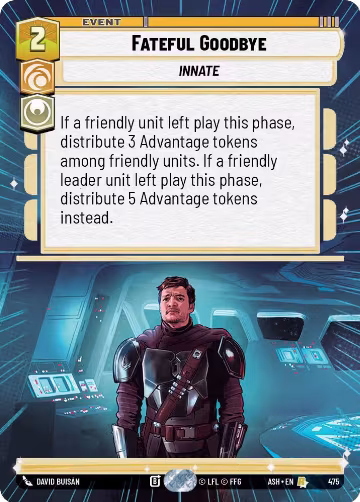 Fateful Goodbye (Hyperspace) (475), Ashes of the Empire — Star Wars card price