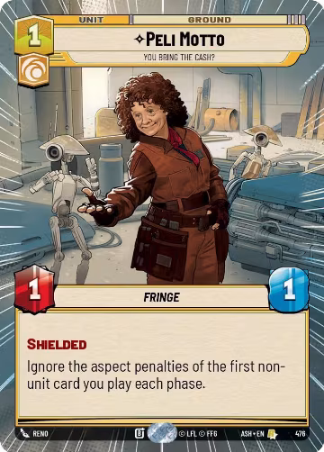 Peli Motto - You Bring the Cash? (Hyperspace) (476), Ashes of the Empire — Star Wars card price