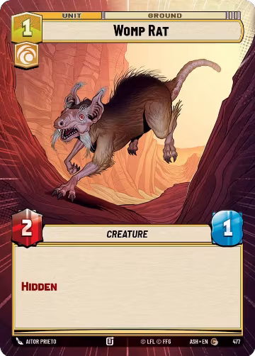 Womp Rat (Hyperspace) (477), Ashes of the Empire — Star Wars card price