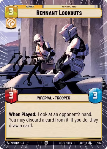 Remnant Lookouts (Hyperspace) (484), Ashes of the Empire — Star Wars card price