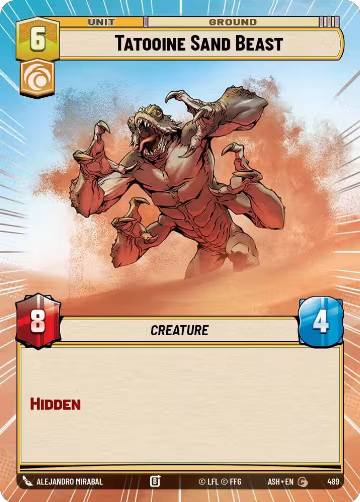 Tatooine Sand Beast (Hyperspace) (489), Ashes of the Empire — Star Wars card price