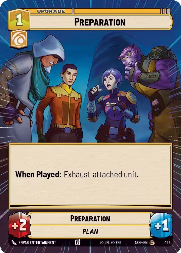 Preparation (Hyperspace) (492), Ashes of the Empire — Star Wars card price