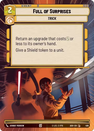 Full of Surprises (Hyperspace) (496), Ashes of the Empire — Star Wars card price