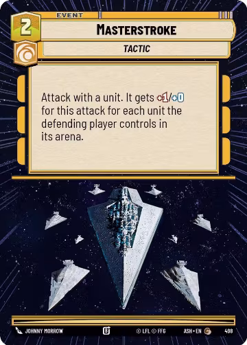 Masterstroke (Hyperspace) (498), Ashes of the Empire — Star Wars card price