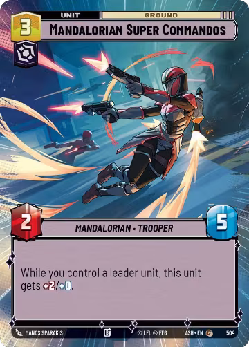 Mandalorian Super Commandos (Hyperspace) (504), Ashes of the Empire — Star Wars card price