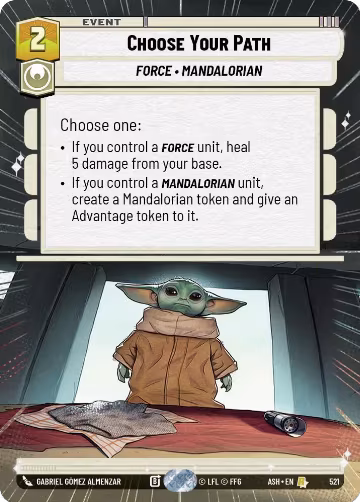 Choose Your Path (Hyperspace) (521), Ashes of the Empire — Star Wars card price