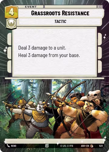 Grassroots Resistance (Hyperspace) (522), Ashes of the Empire — Star Wars card price