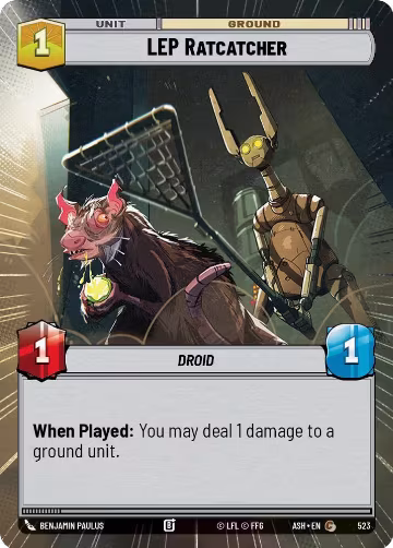 LEP Ratcatcher (Hyperspace) (523), Ashes of the Empire — Star Wars card price