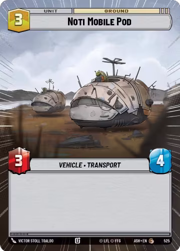 Noti Mobile Pod (Hyperspace) (525), Ashes of the Empire — Star Wars card price