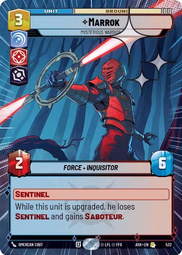 Marrok - Mysterious Warrior (Hyperspace Foil) (532), Ashes of the Empire — Star Wars card price