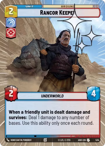 Rancor Keeper (Hyperspace Foil) (534), Ashes of the Empire — Star Wars card price