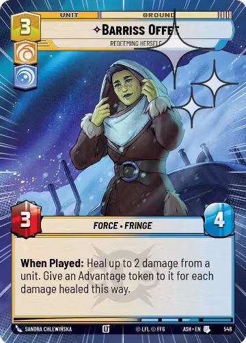 Barriss Offee - Redeeming Herself (Hyperspace Foil) (546), Ashes of the Empire — Star Wars card price