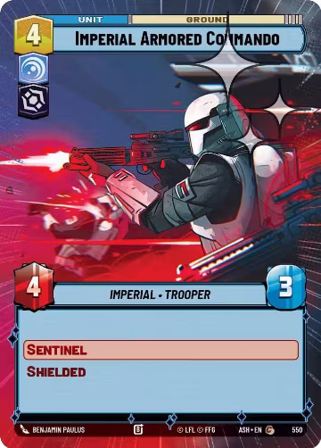 Imperial Armored Commando (Hyperspace Foil) (550), Ashes of the Empire — Star Wars card price
