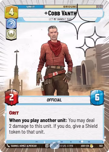 Cobb Vanth - Let Me Handle This (Hyperspace Foil) (562), Ashes of the Empire — Star Wars card price