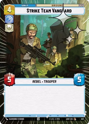 Strike Team Vanguard (Hyperspace Foil) (563), Ashes of the Empire — Star Wars card price