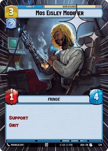 Mos Eisley Modifier (Hyperspace Foil) (576), Ashes of the Empire — Star Wars card price