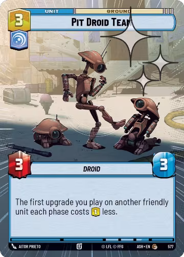 Pit Droid Team (Hyperspace Foil) (577), Ashes of the Empire — Star Wars card price