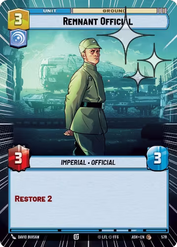 Remnant Official (Hyperspace Foil) (578), Ashes of the Empire — Star Wars card price