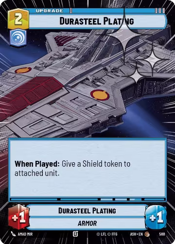 Durasteel Plating (Hyperspace Foil) (588), Ashes of the Empire — Star Wars card price