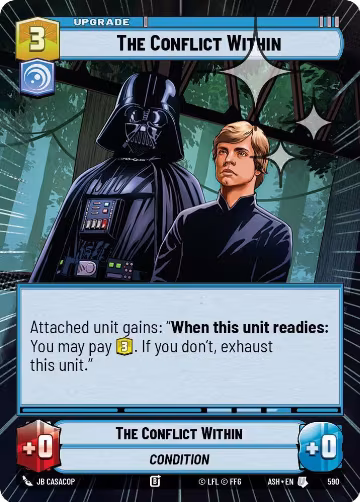 The Conflict Within (Hyperspace Foil) (590), Ashes of the Empire — Star Wars card price
