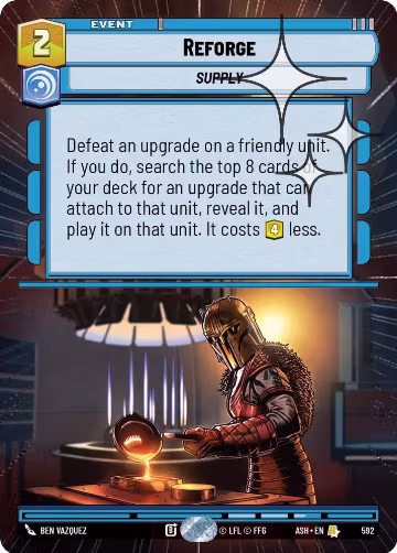 Reforge (Hyperspace Foil) (592), Ashes of the Empire — Star Wars card price
