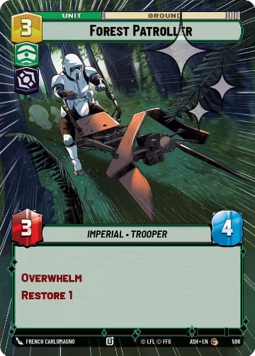 Forest Patroller (Hyperspace Foil) (598), Ashes of the Empire — Star Wars card price