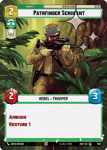 Pathfinder Sergeant (Hyperspace Foil) (608), Ashes of the Empire — Star Wars card price