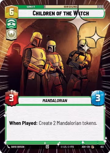 Children of the Watch (Hyperspace Foil) (613), Ashes of the Empire — Star Wars card price