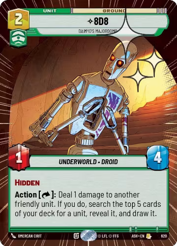 8D8 - Daimyo's Majordomo (Hyperspace Foil) (620), Ashes of the Empire — Star Wars card price