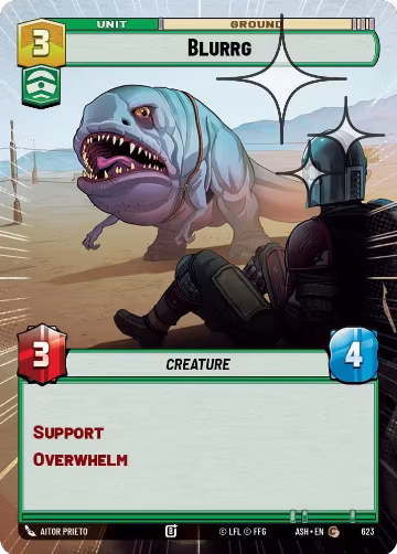 Blurrg (Hyperspace Foil) (623), Ashes of the Empire — Star Wars card price