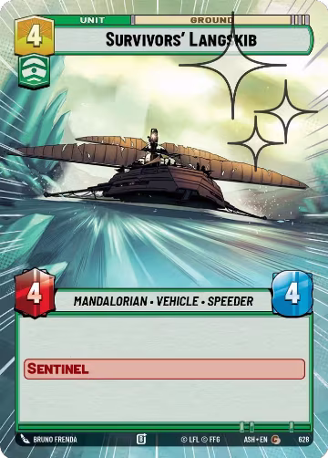 Survivors' Langskib (Hyperspace Foil) (628), Ashes of the Empire — Star Wars card price