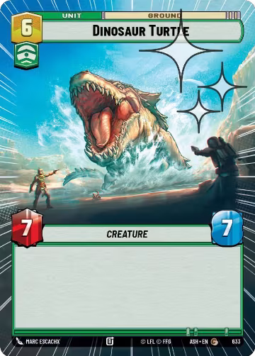 Dinosaur Turtle (Hyperspace Foil) (633), Ashes of the Empire — Star Wars card price
