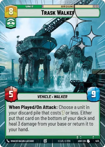 Trask Walker (Hyperspace Foil) (635), Ashes of the Empire — Star Wars card price