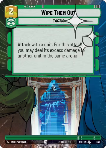 Wipe Them Out (Hyperspace Foil) (639), Ashes of the Empire — Star Wars card price