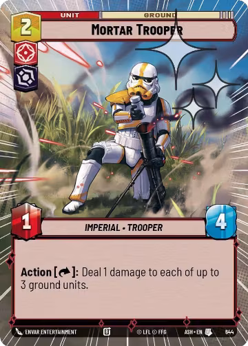 Mortar Trooper (Hyperspace Foil) (644), Ashes of the Empire — Star Wars card price