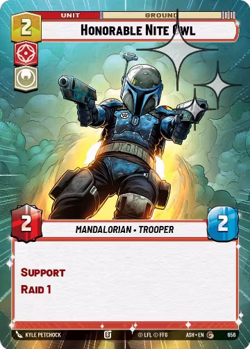 Honorable Nite Owl (Hyperspace Foil) (656), Ashes of the Empire — Star Wars card price