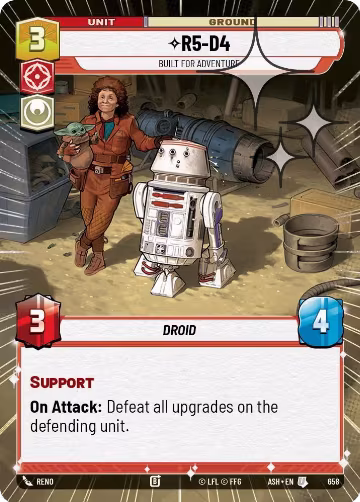 R5-D4 - Built for Adventure (Hyperspace Foil) (658), Ashes of the Empire — Star Wars card price
