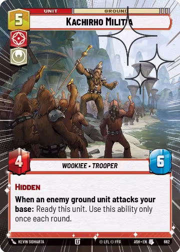 Kachirho Militia (Hyperspace Foil) (662), Ashes of the Empire — Star Wars card price