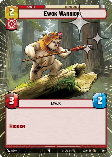 Ewok Warrior (Hyperspace Foil) (668), Ashes of the Empire — Star Wars card price
