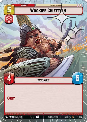 Wookiee Chieftain (Hyperspace Foil) (677), Ashes of the Empire — Star Wars card price